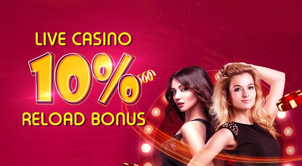 live casino reload bonus