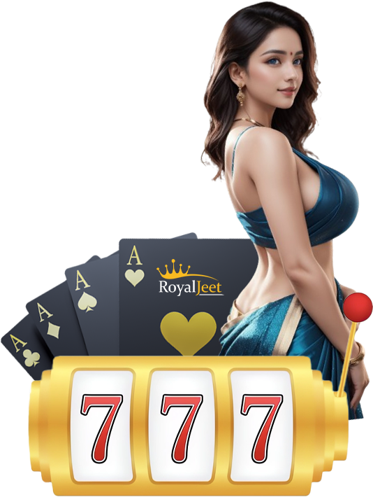 casino girl with slot and cards